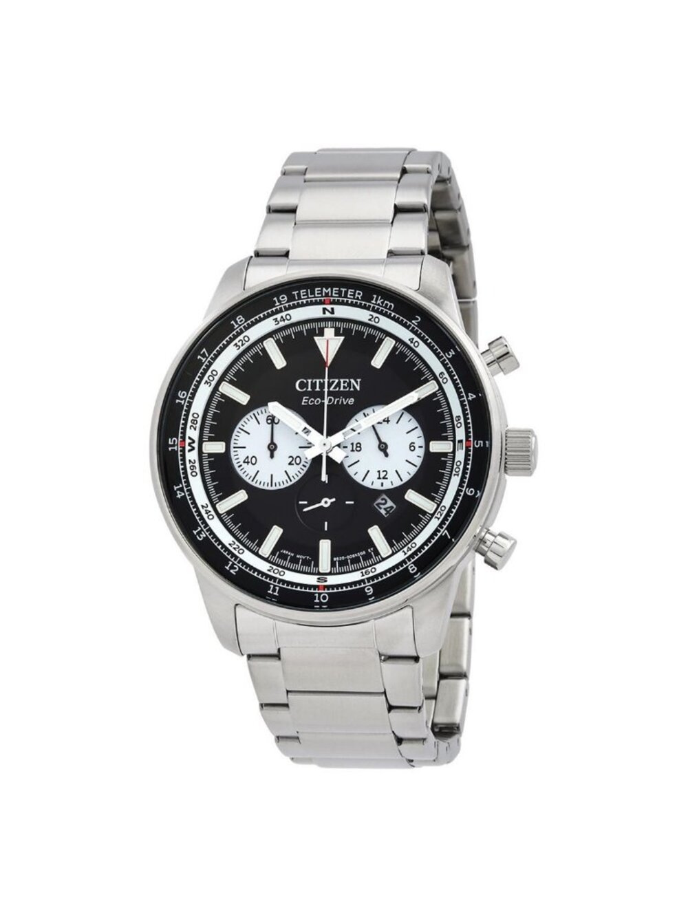 NWT Citizen Chronograph Eco-Drive Black Dial Men's Watch